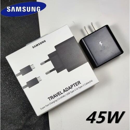 45W Charger Samsung EU Super Fast Charger C to Type C Cable For Samsung GALAXY Note 20 2110+ S10 S10E S20Plus S20 Ultra A90 A80