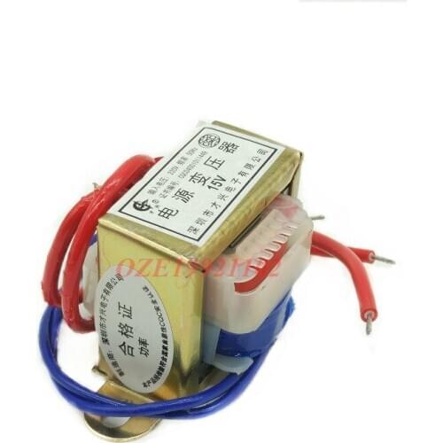 1PC Electric Power Transformer 2W Power 220V 50Hz Input 6V/9V/12V/15V/18V/24V/30V/36V Output 47mm Mounting EI 35X15