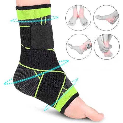 1PC Sports Ankle Support Anti Sprain Protector Football Basketball Badminton Ankle Fixed Brace Unisex Feet Heel Protective Gear