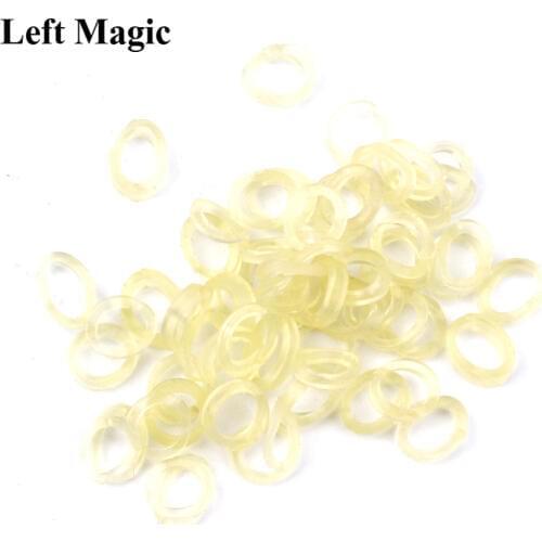 10pcs Rubber Bands For Folding Coins key tube Bitten OREO Cookie magic tricks magician prop tool Toys E3004