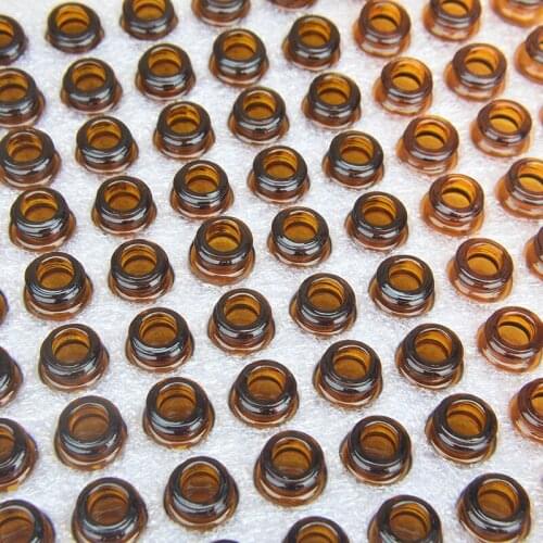 100 pcs Mini Essential Oil Bottle Sharing Small Inner Plug Essential Oil Sample Glass Empty Bottle 1/2/3ML