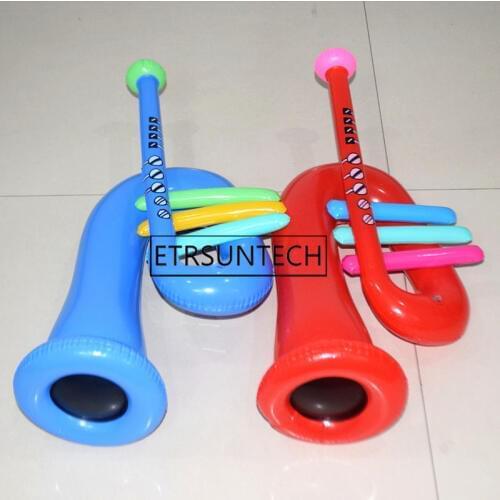 150pcs Inflate Trumpet Infatable Simulation Trumpet Toy Novelty Musical Instrument Toy Kids Birthday Party Decoration