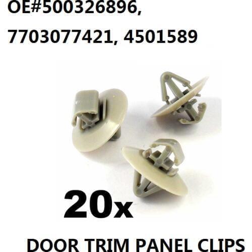 20x Clips For Renault Trafic Traffic Side Moulding / Lower Protection Door Trim