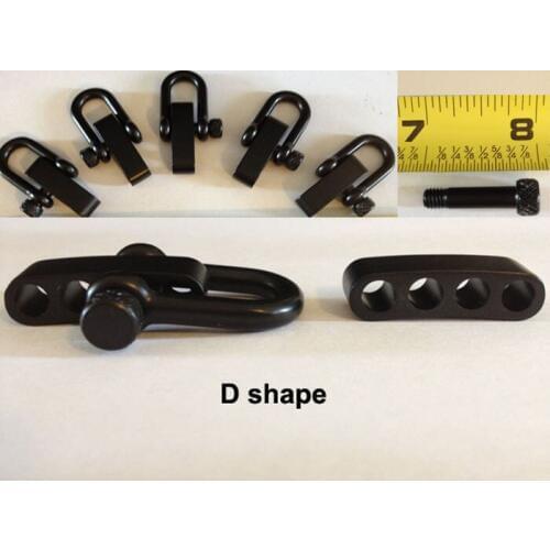 30Packs/lot New Stainless Steel Shackles Adjustable Shackles Paracord Bracelet Buckles Shackles Camping With Round Pin New Style