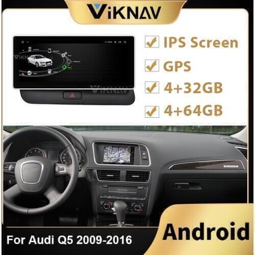 Android Car Radio Head Unit For AUDI Q5 2009 2010 2011 2012 2013 2014 2015 2016 LHD RHD High match Car Stereo Multimedia Player