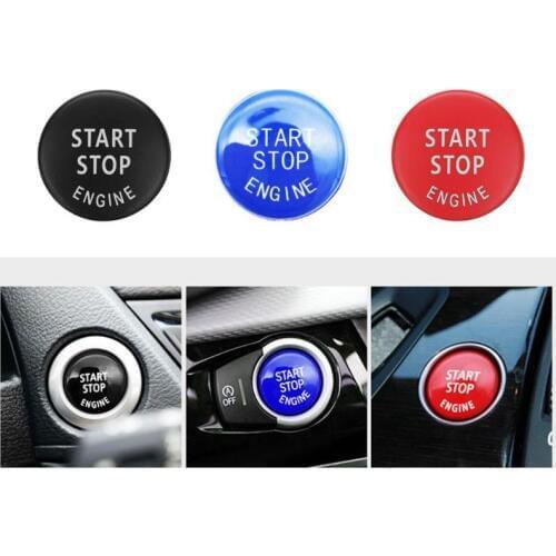 Car Engine Start Button Replace Cover Stop Switch Accessories Key Decor for BMW X1 X5 E70 X6 E71 Z4 E89 3 5 Series E90 E91 E60
