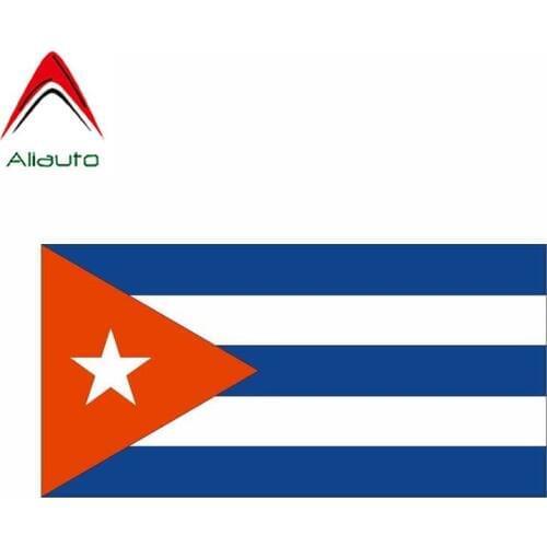 Aliauto Fashion Car Sticker CUBA Flag Auto Styling Vinyl Decal Cover Scratches for Renault Megane Opel Corsa Turkish,16cm*8cm
