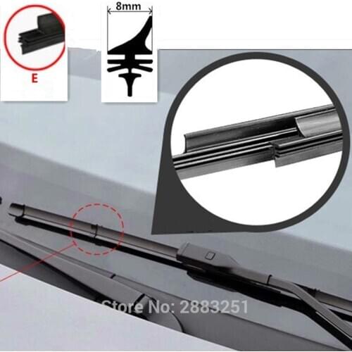 Free shipping Car Wiper Blade Insert Rubber strip(Refill) for Audi TT A1 A2 A3 A4 A5 A6 B7 B8 B6 B9 Q5 C5 C6 C7 car accessories
