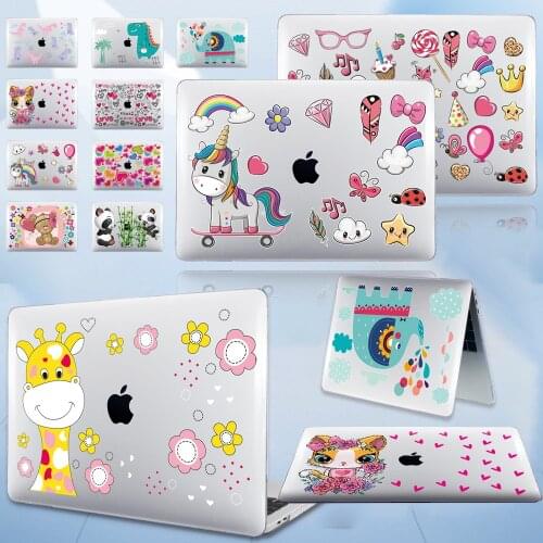 Laptop Case for Apple Macbook Air 11/13 Inch/MacBook Pro 13/15/16 Inch Dust-proof Transparent Hard Shell Protective Shell