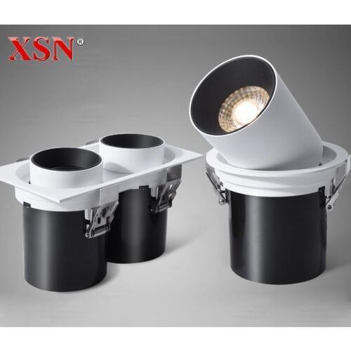 Dimmable 10w 15w Stretchable LED Spotlight Background Wall Rotateable Painting Lamp High embedded ceiling Downlight wall light