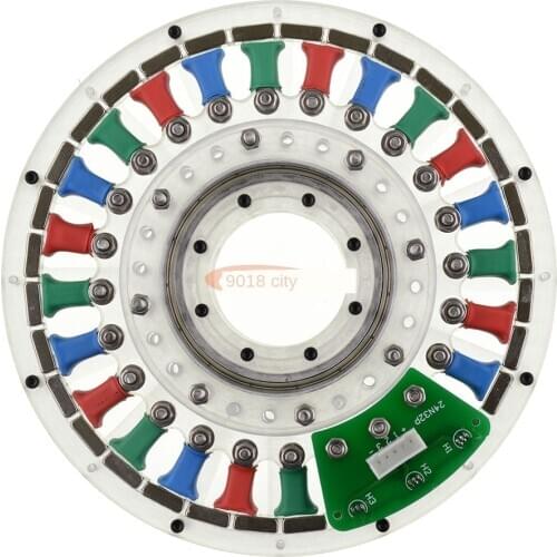 24N32P Disc Brushless Motor Generator Hollow Shaft Direct-Driven Motor Flat Large Torque Motor