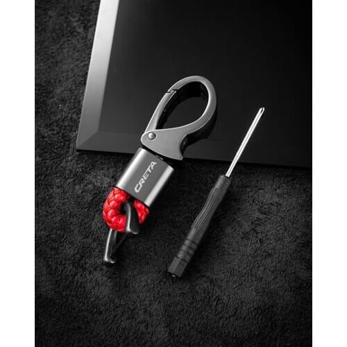 For Hyundai creta ix25 2020 2019 2018 2017 Car trinket Car accessories Key Keyring Metal Car Leather / Key Ring Keychains