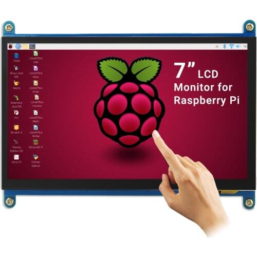 Elecrow Raspberry Pi 3B Displays 7 Inch Capacitive Touch Screen HD LCD TFT 1024X600 Monitor 7inch RPI Display for Raspberrypi