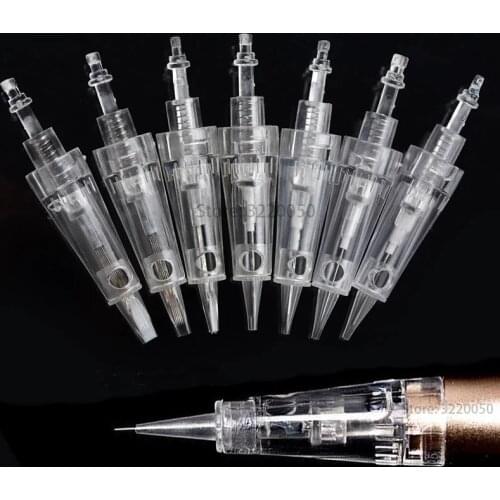 100pcs CE Certified Eyebrow Tattoo Needles Disposable Bayonet Microblading Cartridge Needle for PMU Machine Agulhas Easy Click