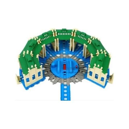 Electric train track accessories set Childrens educational toys Timothy machine garage turntable turntable track accessories