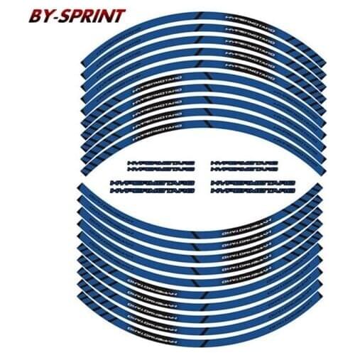 For DUCATI HYPERMOTARO hypermotaro Motorcycle Rim LOGO Decals Stickers Wheel Film Border Reflective Waterproof Sticker