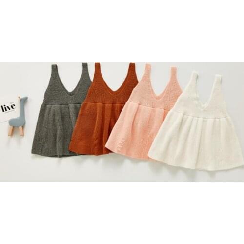 2021 New boys girls knitted sweater vest cotton autumn soft fashion babys sweater vest