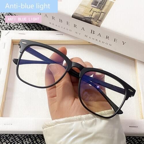 Blue Light Glasses 2021 Vintage Women Men Fashion Computer Glasses PC Frame Round Eyeglasses Blue Light Protection Decorative