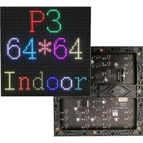 P3 Indoor LED Panel 64*64Pixel HD Full Color RGB SMD HUB75 192*192mm LED Display Module