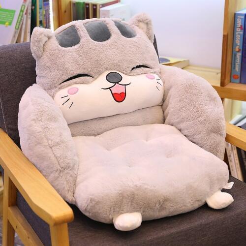 Hot New 1pcs 55*55*55CM Cartoon Chair Cushion Thicken Seat Pad Home Decorative Stuffed Animal Cat Pig Shiba Inu Pillow