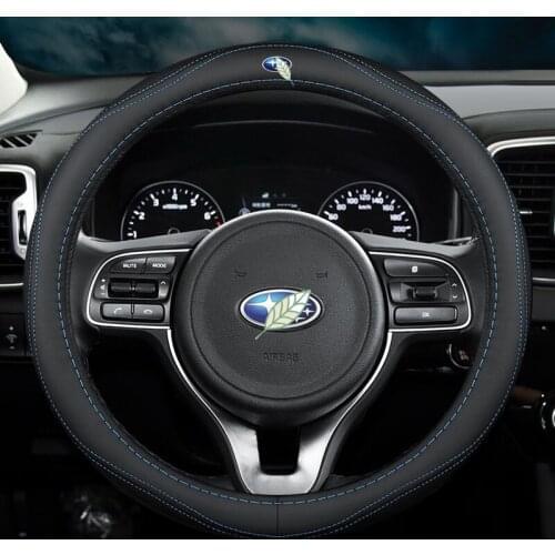 Popular Car Steering Wheel Cover Set for Subaru STi BRZ Impreza Levorg Forester XV WRX Breathable Car Styling Accessories