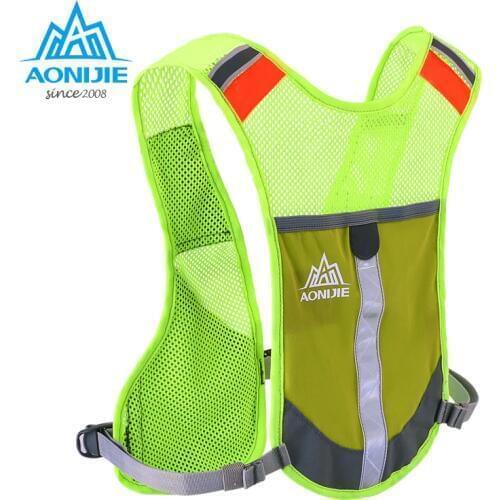 AONIJIE Running Backpack 3L Running Night Reflective Vest Hiking Bag Outdoor Cycling Marathon 4 Colors
