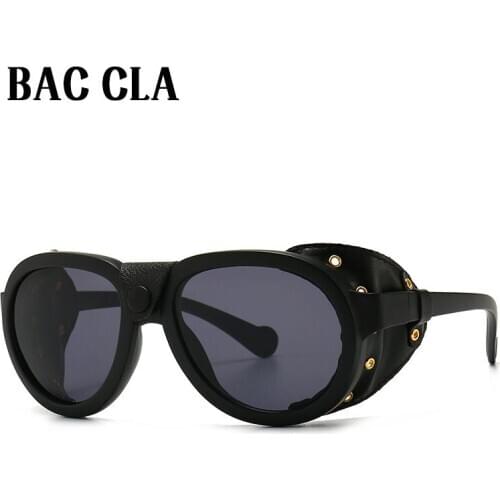 Gothic Steampunk Sunglasses Men and Women Retro Metal Round Sunglasses Brand Designer Fashion Polarizer High Quality UV400