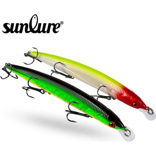 1PC Plastic Minnow Bassbaits 6 Colors Fishing Tackle 14cm-5.51"/14g-0.49oz Fishing Wobblers 6# BKB Hooks Hard Fishing Lures