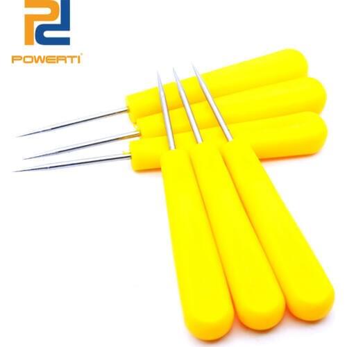 POWERTI 3pcs/lot Tennis Racket Stringing Machine/Stringing Parts Straight Awl- Stringing Tools Badminton Racket Stringing Tools