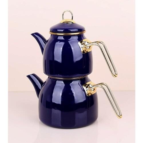 Turkish Tea Pot Set with Ergonomic Handle Polish Free Shipping