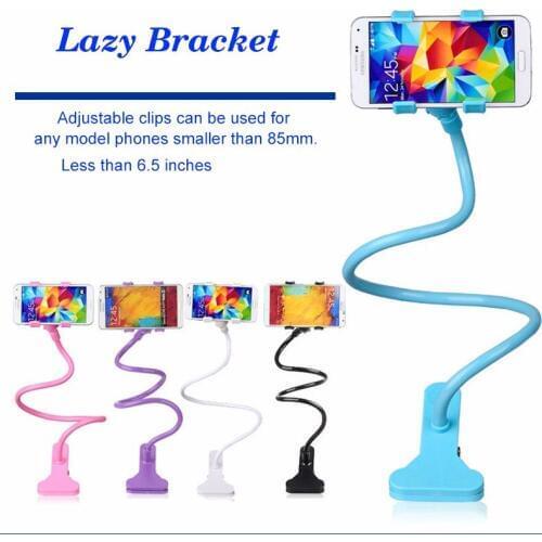 Universal Lazy Phone Holder Bed socket Desktop Mount 360 Flexible Arm Stand Support for Iphone 11 pro for Samsung
