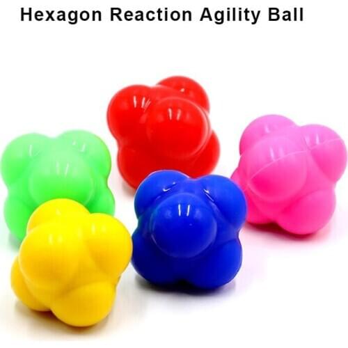 High Elastic Hexagon Reaction Agility Ball for Speed Training