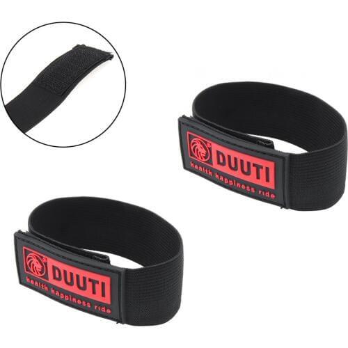 2PCS Black Bicycle Elastic Ankle Leg Bind Wrist Safety Band Pants Clip Strap Suitable for Jogging Cycling