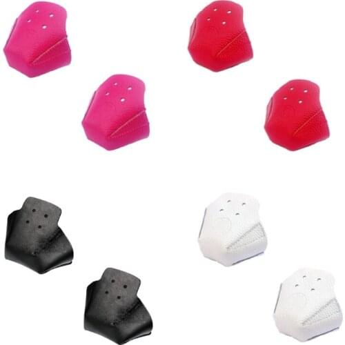 2 Pcs Artificial Leather Toe Guards Roller Skate Protectors Leather Roller Protector Toe Guard Protectors