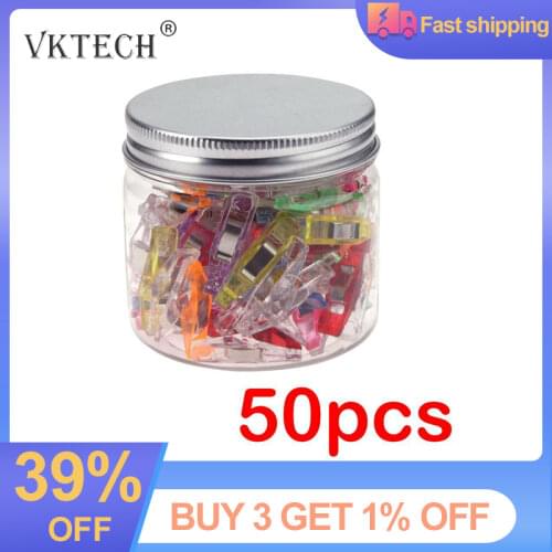 20/50Pcs Mixed Plastic Wonder Clips Holder for DIY Patchwork Fabric Quilting Craft Sewing Knitting Clips Home DIY Accessories