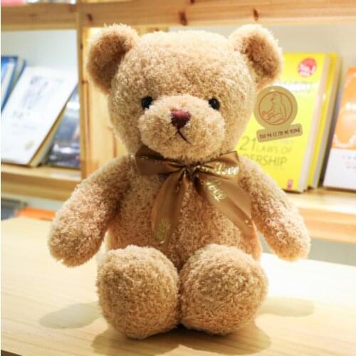 30CM New to Super Cute Fashion Dance Bow Teddy Bear Stuffed Toy, Doll Birthday gift , Wedding , Christmas Gift