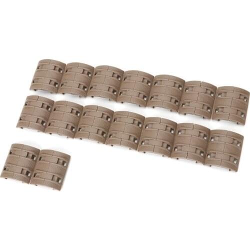32pcs Tactical Weaver Picatinny Rubber Handguard Quad Rail Protector Covers Airsoft Hunting Gun Accessories