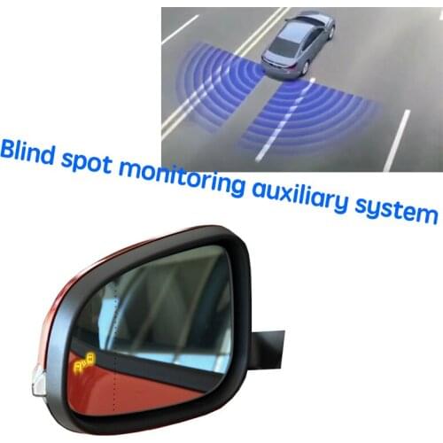 Car BSD BSM BSA Blind Area Spot Warning Drive Mirror Rear Radar Detection System For VOLVO V40 2012~2019