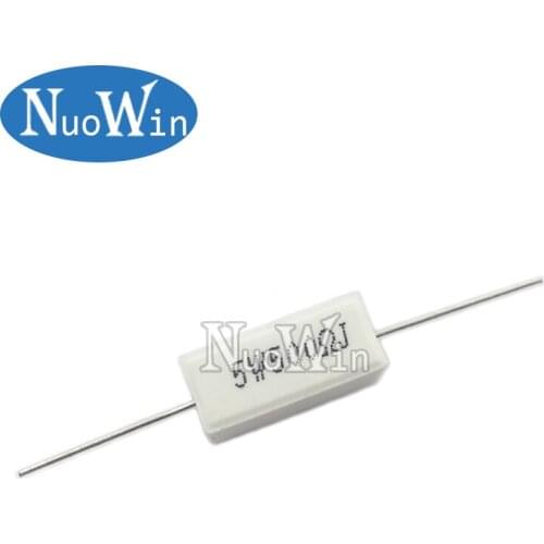 1pc 5W 5% Cement Resistor Power Resistance 0.1 ~ 10K 0.1R 0.5R 1R 10R 100R 0.22 0.33 0.5 1 2 5 8 10 15 20 25 30 100 1K 10K ohm