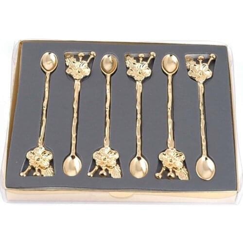 Flowering Tea Spoon Gold (6 Persons)