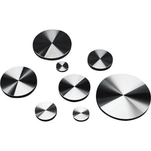 4Pcs 10mm Thick Solid Aluminum Alloy Disc Glass Top Adapter Coffee Tea Table Bar Glass Top