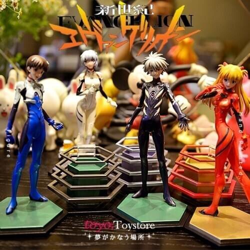 20-21CM 1SET Japanese original classic anime figure Ikari Shinji Nagisa Kaworu/Asuka Langley Soryu/Ayanami Rei/ action figure