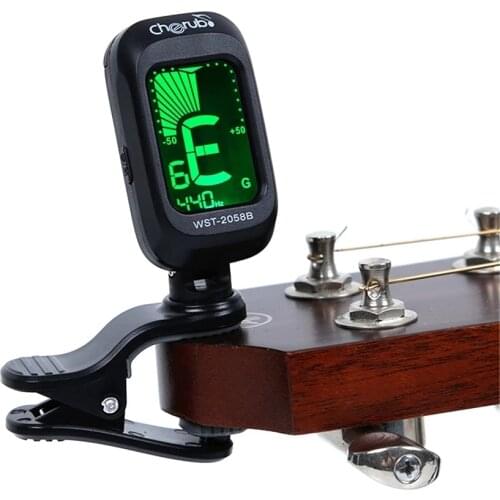 Folk Acoustic Guitar Tuner Violin Ukulele Bass Electronic Tuning Tuner Stringed Musical Instrument Accessories Guitar Bass Tuner