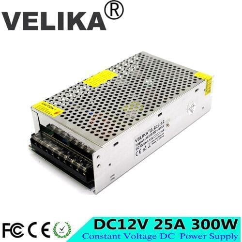DC12V 25A 300W Power Supply Switch Power Adaptor Driver Transformer 110V 220V AC DC 12V SMPS For LED Strip Display Light printer