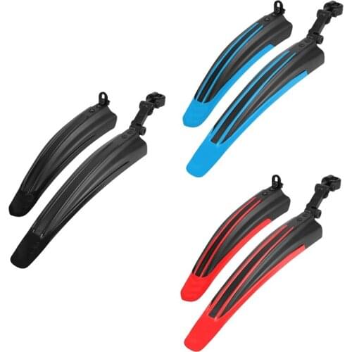 Bike Mudguard Set Portable Adjustable Road Mountain Bike Bicycle Cycling Tires Front and Rear Mud Guard