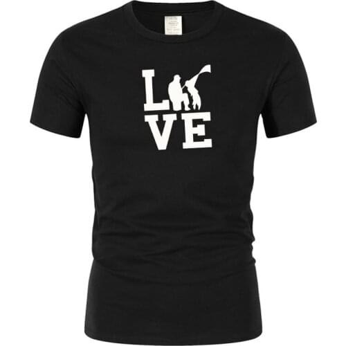 Summer fun print cute fun I like fishing mens T-shirt humor T-shirt short sleeve