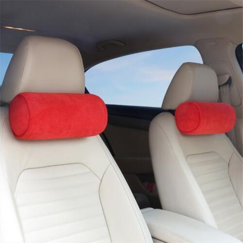 LUNASBORE 2pcs/Set Car headrest pillow car head neck pillow seat back support cushion For BMW Ford Honda Toyota