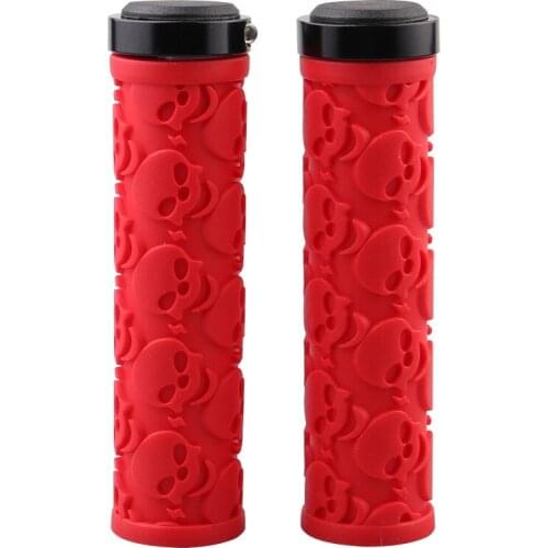 Dead Flying Bicycle Anti-slip Handle Rubber Grip Bicycle Grip Mountain Bike Handle Bilateral Locking Handle Cover Bmx Bar Ends