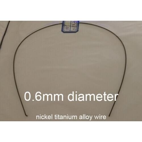0.6mm nitinol Memory wire Medical grade NiTi shape memory line chromel alloy nickel titanium alloy wire Fishing gear tip bar