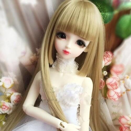 New Style 1/3 1/4 1/6 1/8 LongHair High Temperature Wire BJD Doll Wig Hair